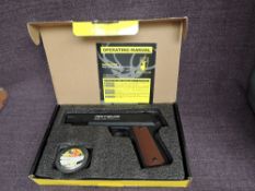 A Artemis LP400 .177 Air Pistol serial no 2318210145029101K with pellets and operating manual in