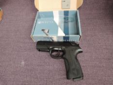 A Umarex Beretta Px4 Storm CO2 Automatic .177 Air Pistol, serial no 16E03886 with operating manual