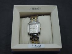 A gent's Tissot 1853 wrist watch, no: L860/960 having Arabic and baton numeral dial and date