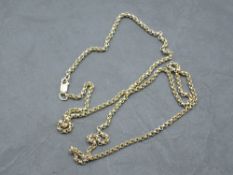 A 9ct gold belcher chain, approx 24' & 13g