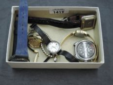 A selection of wrist watches including gent's Seiko Bellmatic 4006-6031, ladies Seiko Hi Beat