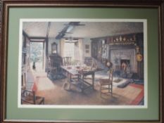 Stephen Darbishire, (contemporary), after, a Ltd Ed print, Beatrix Potter's Hill Top, signed