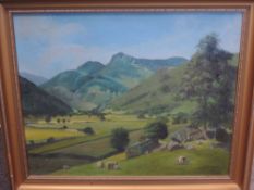 G E Mitchell, (contemporary), an oil painting, Langdale, signed bottom right, and dated 1980, 40 x