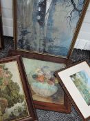 Hamilton, (20th century), a watercolour, still life, signed bottom right, and dated 1942, 35 x 45cm,