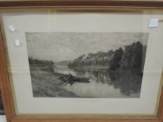 Sam Reid, (19th/20th century), after, an engraving, dated 1902, September Morning, 35 x 52cm,