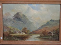 Francis E Jamieson, (1895-1950), a pair of oil paintings, Highland loch scenes, each signed , 40 x