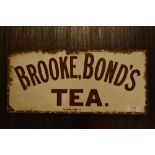 A Early 20th century Brooke Bond Tea enamel advertising sign, double sided