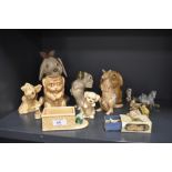 20th century Sylvac collection figures including dogs, jug, kangaroo and Wade Disney