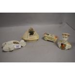 20th century Goss Crested ware and similar military related including Kitchener bust, British tank