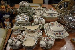 A Spode Chinese Rose pattern part dinner and breakfast service appears as new unused