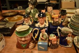 20th century character jugs and Royal Doulton including Winston Churchill and W.G Grace limited