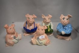 20th century Wade pottery piggy banks for Natwest