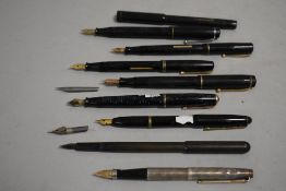 20th century and later fountain and ink pens including Parker, Beka, Mentimore and Swan