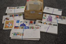 A collection of mainly GB First Day Covers, 1967-2001 along with a colle4ction of 1960's and later