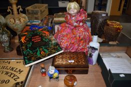 20th century Russian items including Russian Babushka samovar tea cosy doll, Book of Russia