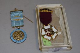 20th century Masonic medals including Eccleshill Lodge and Royal Masonic Benevolent Institute