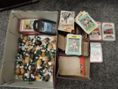 A collection of 1970's Topps Chewing Gum and Panini Football Player Cards, 1995 Corinthian