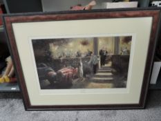 A Limited Edition Framed Print after Alan Fearnley, A Certain Style, numbered 97/200 and signed in