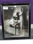 A signed photograph of Irina Baranova, dated 1965,Known as one of the 'Baby Ballerinas' along with