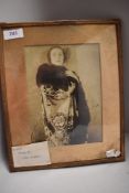 A signed photograph,dated 1924, of soprano Amelia Gallicurc,A young Ivor Novello sang duets with her