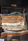 Around twenty pairs of vintage and traditional styled gloves including mens and womens.