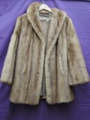A vintage blonde mink jacket,Kendal Milne,Manchester label.