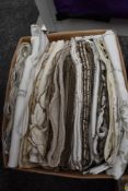 A good assortment of table linen including cut work, drawn thread work and more.