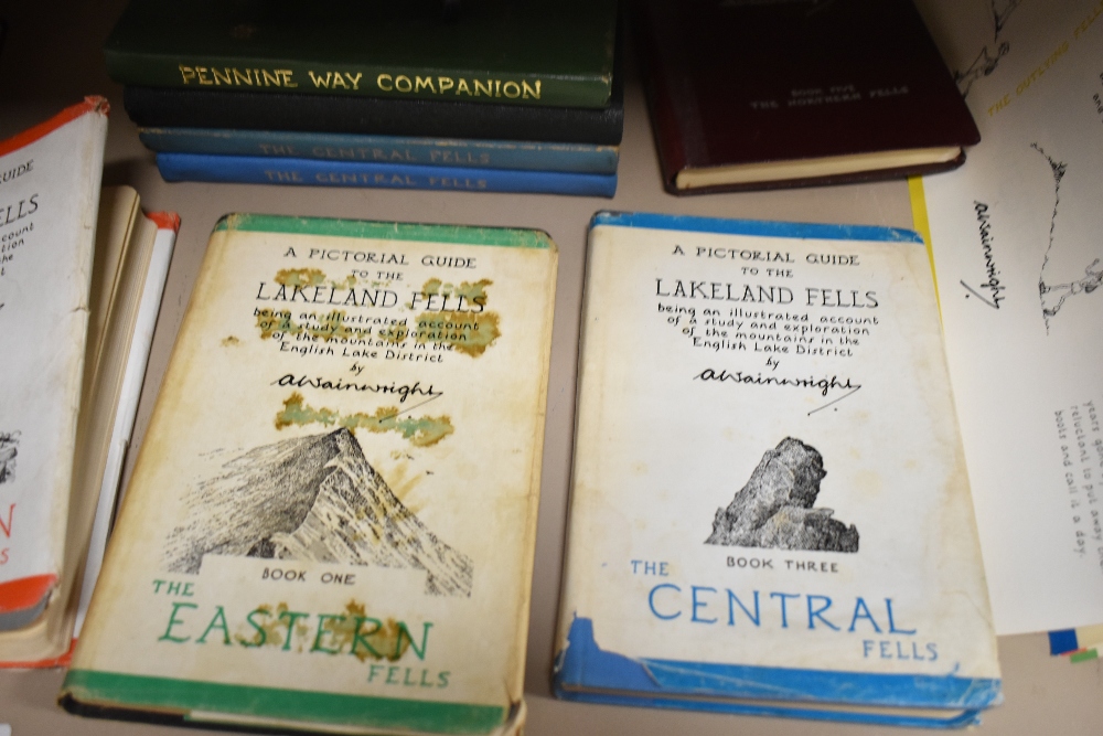 20th century A Wainwright fell and Lake District walking guides including new dust cover jackets - Image 3 of 3