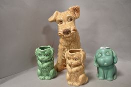 A selection of Sylvac animals including large 1380 marked terrier.