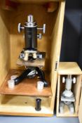 Two vintage microscopes to include JM Martindale and Watson London