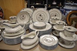 A Royal Doulton part dinner and breakfast service in the Old Colony pattern