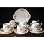 An early to mid 20th Century Royal Albert bone china afternoon tea set , six settings and sandwich