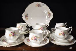 An early to mid 20th Century Royal Albert bone china afternoon tea set , six settings and sandwich