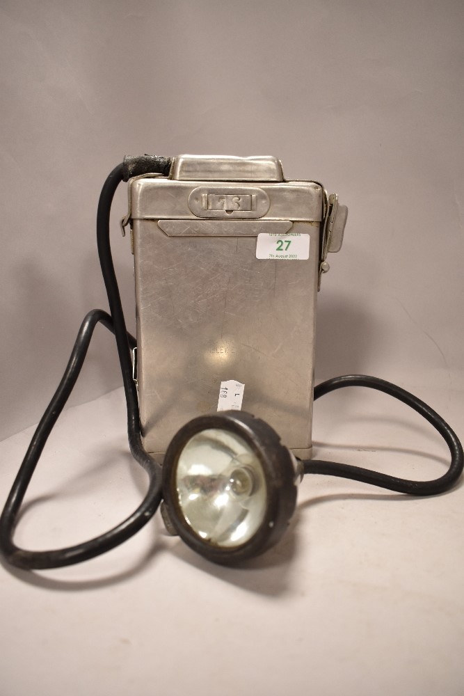 A Vintage Superlite Cap Lamp Type A7 Miner's Lamp by Ceag Ltd, Barnsley.