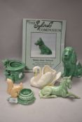 20th century Sylvac figures and pottery including Swan, Spaniel dog and Horse figure