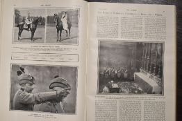 Victorian The Sphere news articles in bound volumes