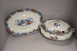 20th century Clenentson tureen and spill dish