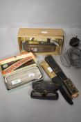 20th century shaving items including Rolls Razor and two cut throat
