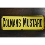 20th century Colmans Mustard enamel advertising sign