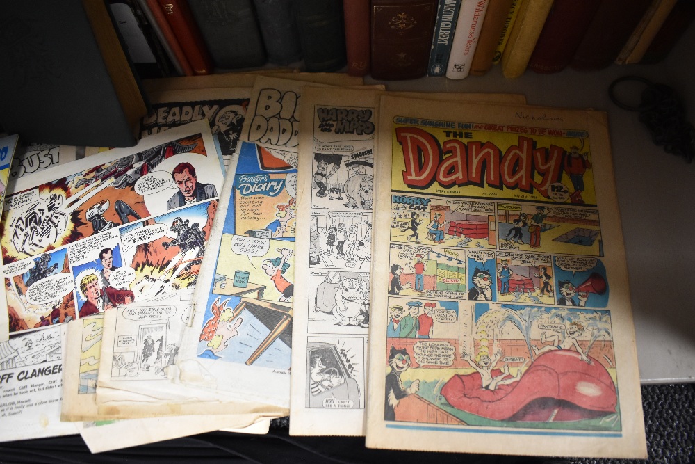 Antique and later library volumes including Dandy comics and Churchill the Struggle for Survival - Image 2 of 2