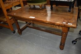 An Elm coffee table, Dodds of Charlbury