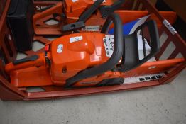 A Husqvarna chain saw.