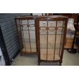 Two early 20th Century china cabinets