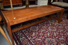 A mid century Gordon Russell Broadway Worcs long teak coffee table