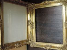 (20th century), a pair of modern reproduction period style picture frames, one glazed, 55 x 65cm
