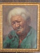 Vera Cummings, (1891-1949), attributed to, an oil painting, in the style of Charles Goldie, Maori