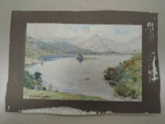 Alfred Heaton Cooper, (1864-1969), a watercolour, Grasmere from Loughrigg, signed bottom right, 13 x