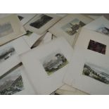 (19th/20th century), Four prints, Lakeland inc Grasmere, 9 x 12cm, and a sel of engravings and