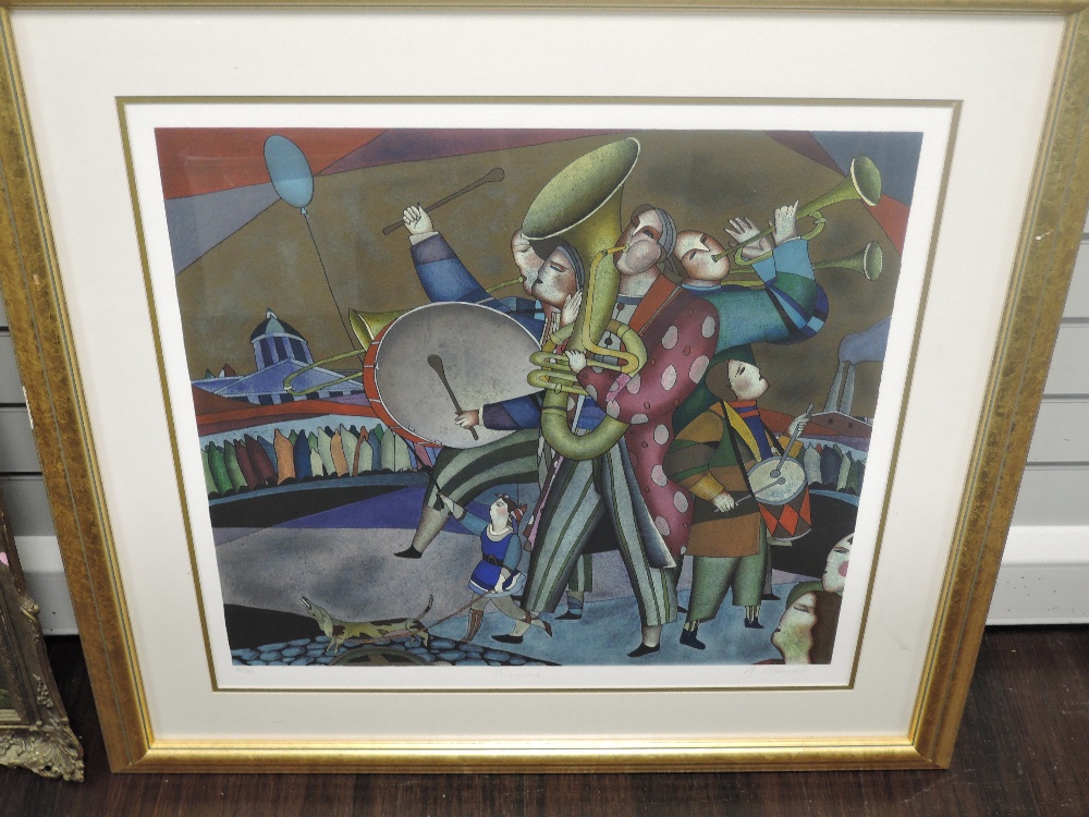 (20th century), a Ltd Ed print, Musicians, indistinctly signed, and num...