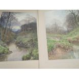 Sutton Palmer, (20th century), after, a pair of prints, woodlands, 61 x 43cm, mounted, 78 x 59cm